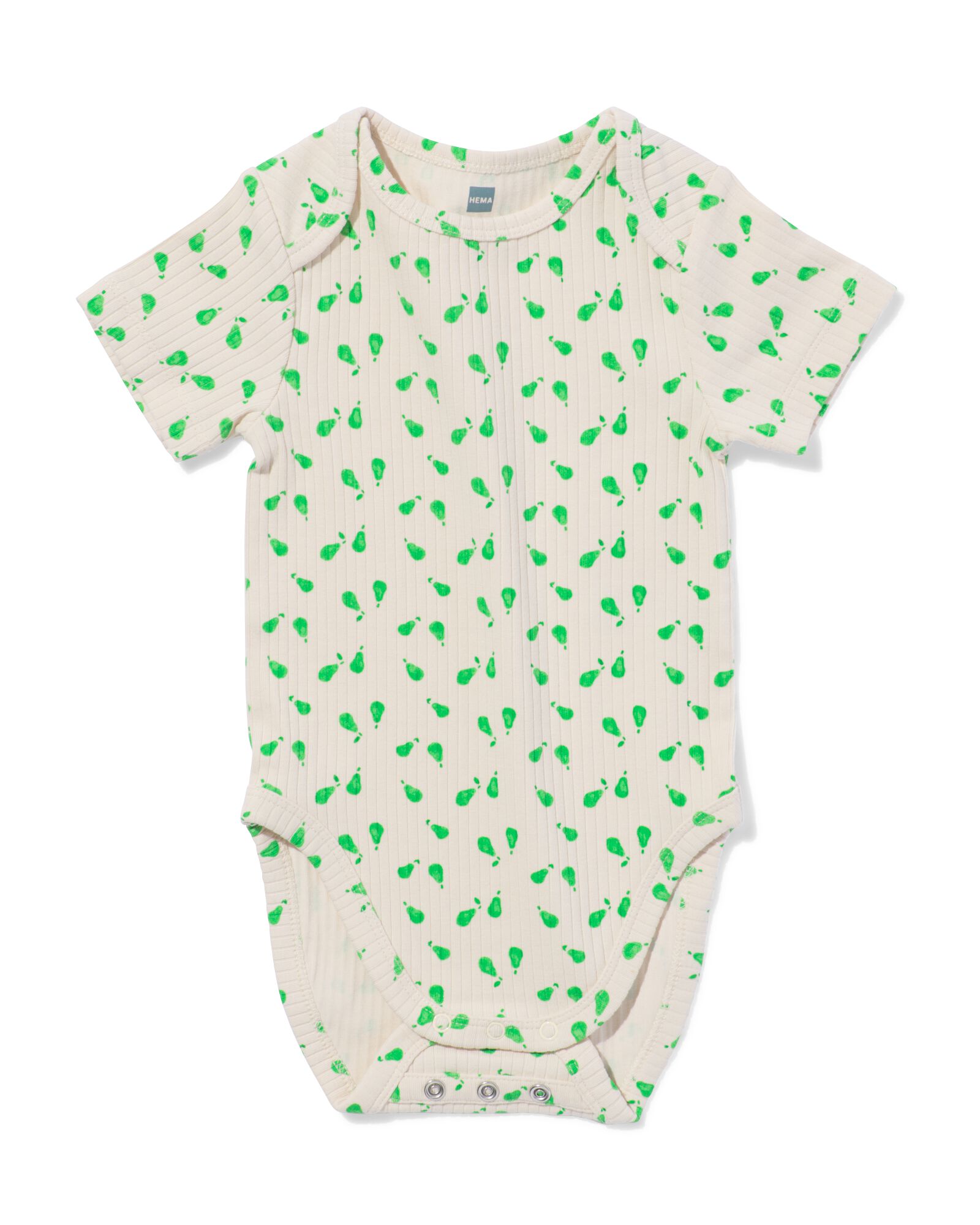 Mitwachsender Baby-Strampler LENZING&trade; ECOVERO&trade;, gerippt, Birnen beige beige - 33303460BEIGE - HEMA