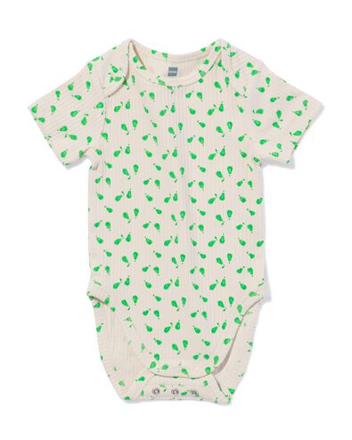 Mitwachsender Baby-Strampler LENZING&trade; ECOVERO&trade;, gerippt, Birnen beige beige - 33303460BEIGE - HEMA