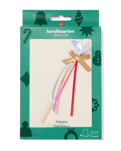 cartes de No&euml;l avec baguette 12,5x20,5 cm - 5 pi&egrave;ces - 25300155 - HEMA