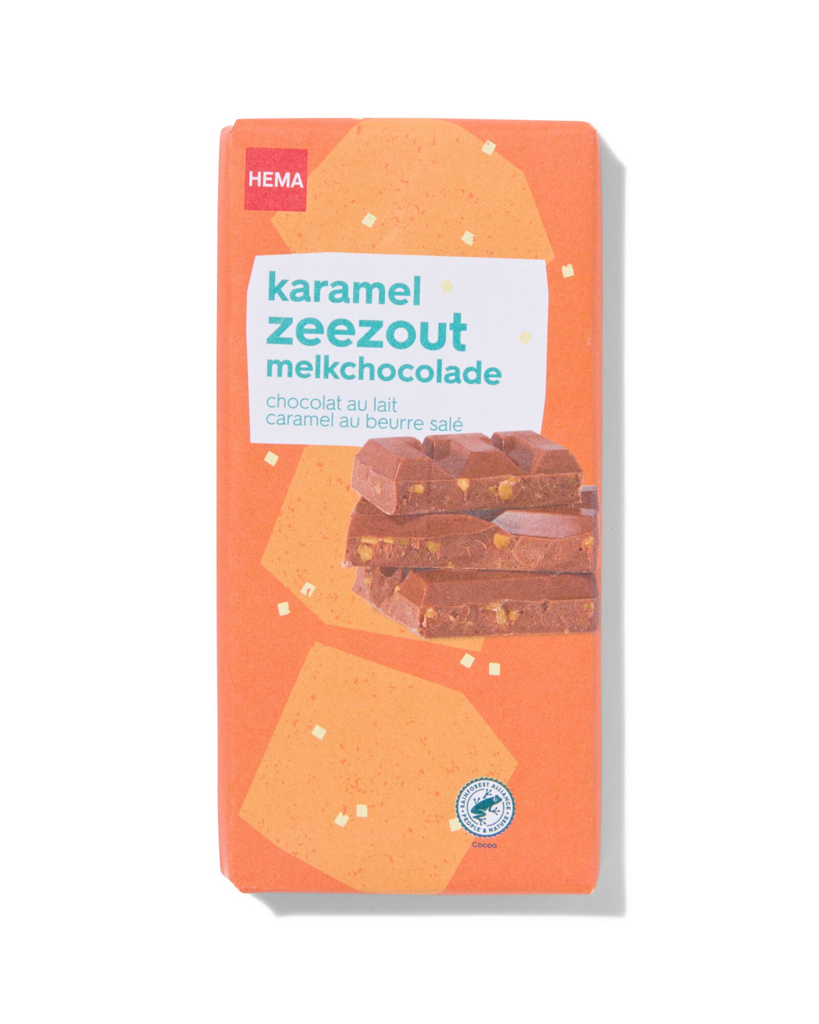 HEMA Chocoladereep Melk Karamel Zeezout 180gram