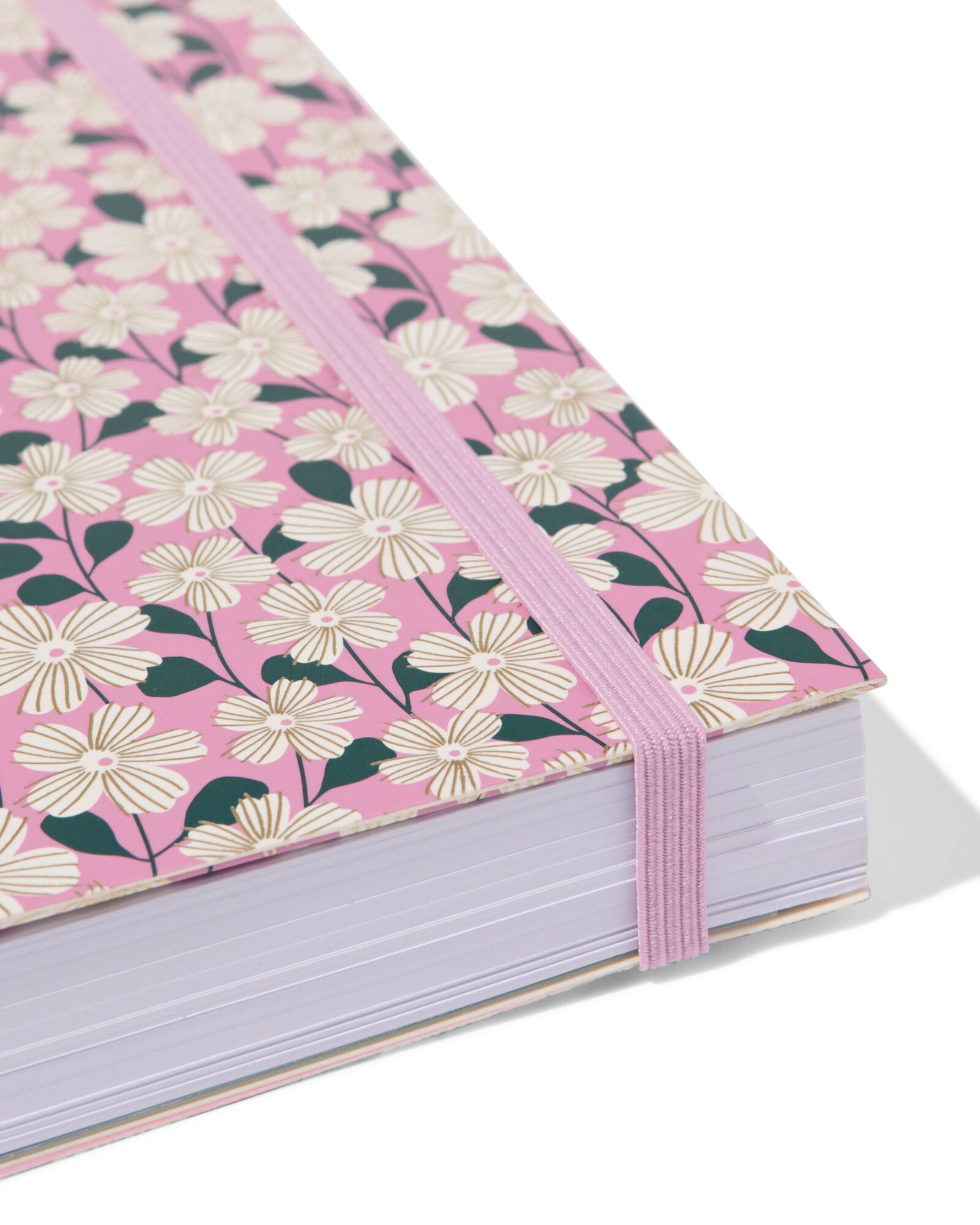 cahier &agrave; spirale 4-en-1 A5 lign&eacute; fleurs - 14100211 - HEMA