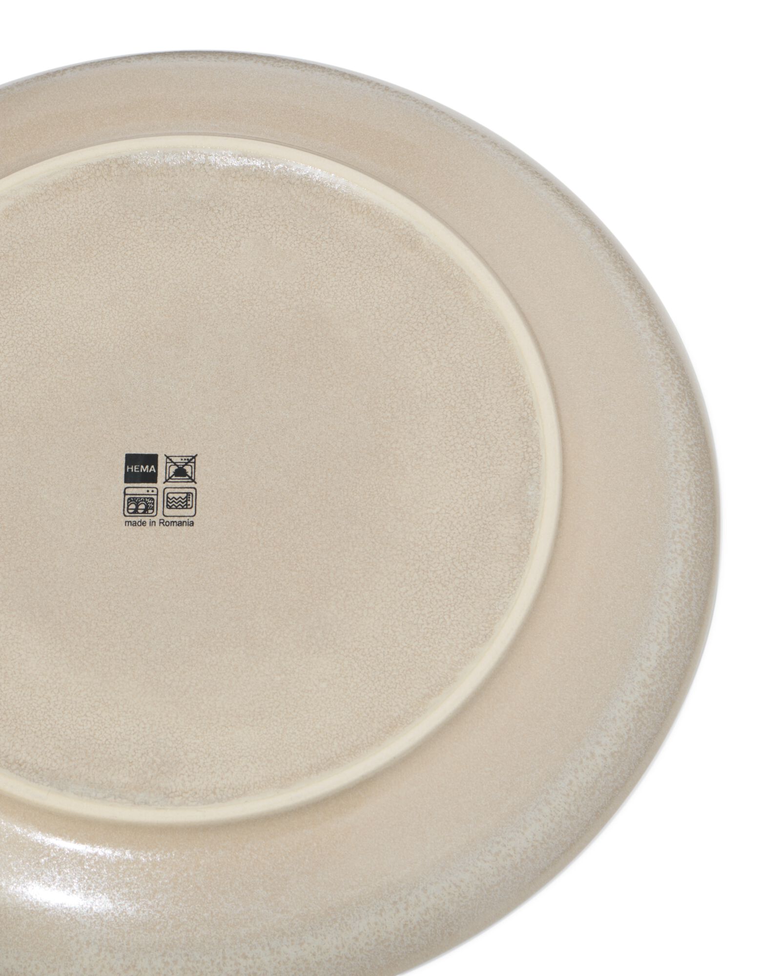 dinerbord &Oslash;26cm Puur aardewerk beige - 9650172 - HEMA