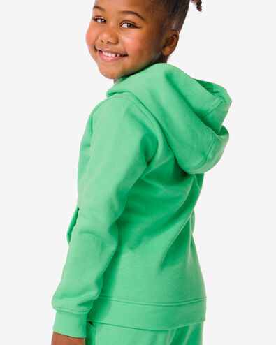 kindersweater met capuchon groen 86/92 - 30777836 - HEMA