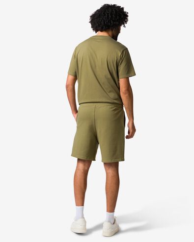 herenshort regular fit sweatstof middengroen middengroen - 2109940MIDGREEN - HEMA