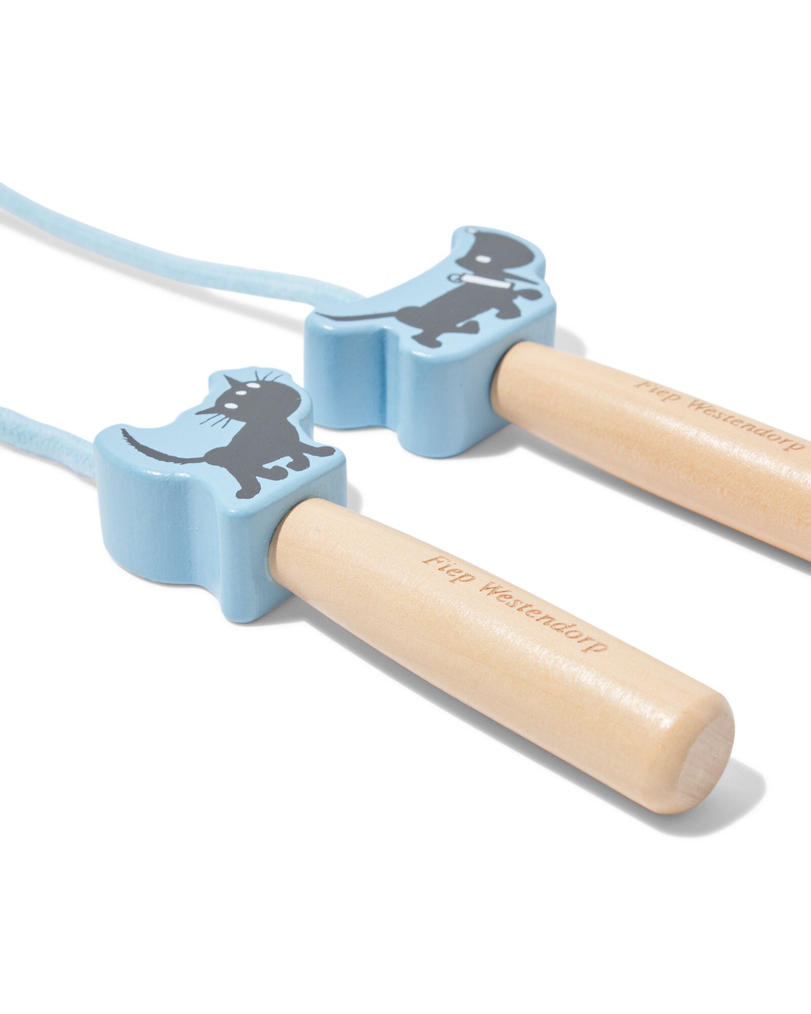 Takkie en Siepie springtouw hout - 15800029 - HEMA