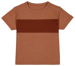Kinder-T-Shirt, Colorblocking braun braun - 1000027755 - HEMA