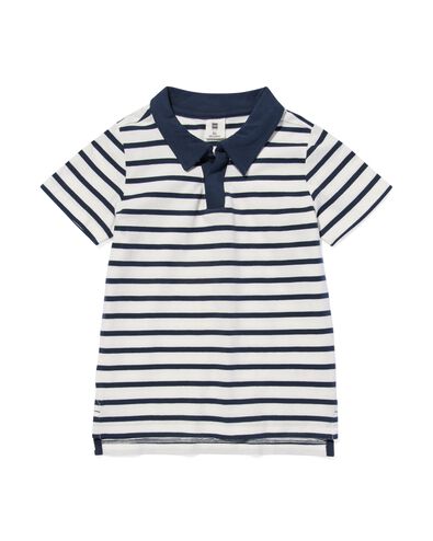 Kinder-Poloshirt, Streifen blau 122/128 - 30784279 - HEMA