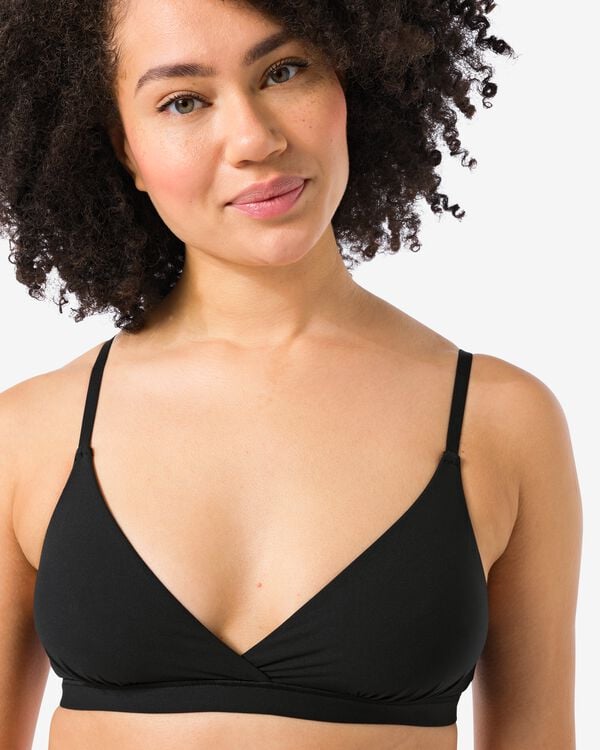 brassière triangle microfibre noir noir - 21900228BLACK - HEMA