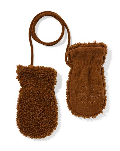 babywanten teddy bruin bruin - 33200265BROWN - HEMA