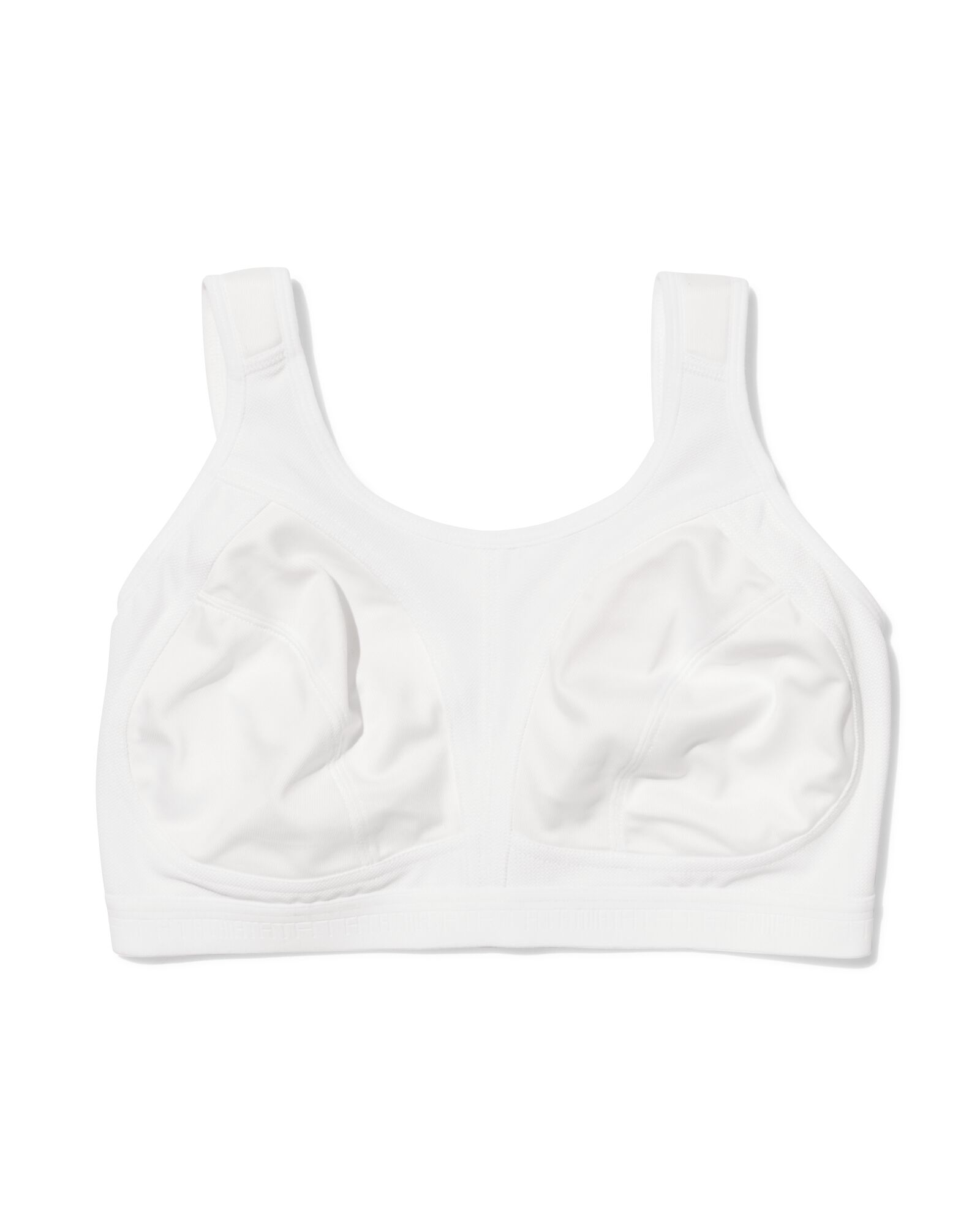 soutien-gorge de sport non pr&eacute;form&eacute; maintien robuste sans armatures blanc blanc - 21701202WHITE - HEMA