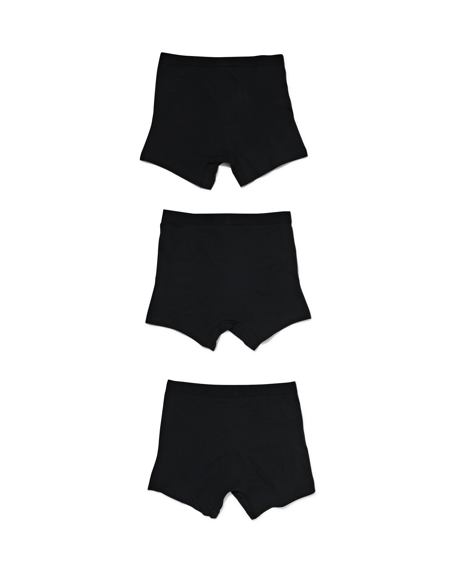 3er-Pack Herren-Boxershorts, lang schwarz schwarz - 1000010252 - HEMA