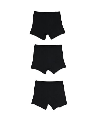3er-Pack Herren-Boxershorts, lang schwarz schwarz - 1000010252 - HEMA