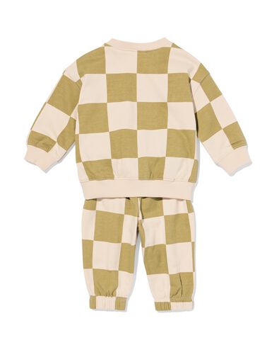 babykleding sweatset blokken groen groen - 33176770GREEN - HEMA