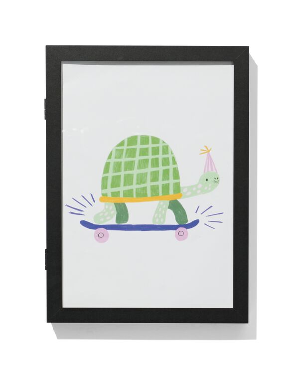 tekeningenlijst met opbergvak A4 zwart - 13620067 - HEMA