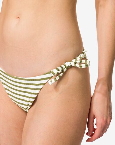 Damen-Bikinihose Jacky, gerippt, gestreift mittelgr&uuml;n mittelgr&uuml;n - 22360210MIDGREEN - HEMA