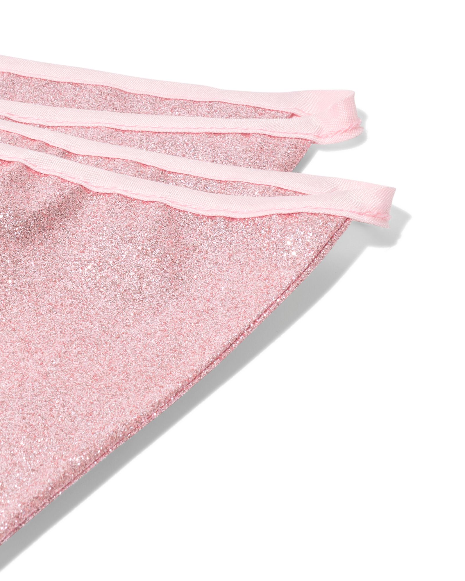 Girlande 3 m, Stoff, Glitzer, Rosa - 14250381 - HEMA