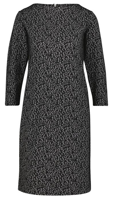 robe femme jacquard Kacey noir - 1000025948 - HEMA