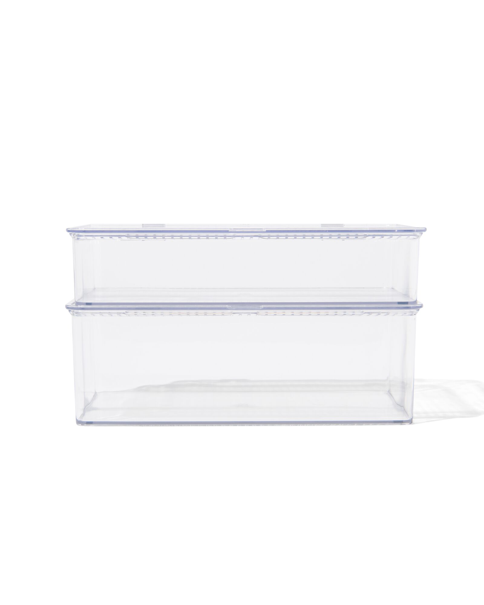 2 bo&icirc;tes de rangement avec couvercle - 39800033 - HEMA