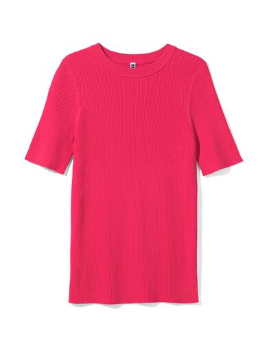 Damen-Pullover Louisa, gerippt rosa rosa - 36262450PINK - HEMA