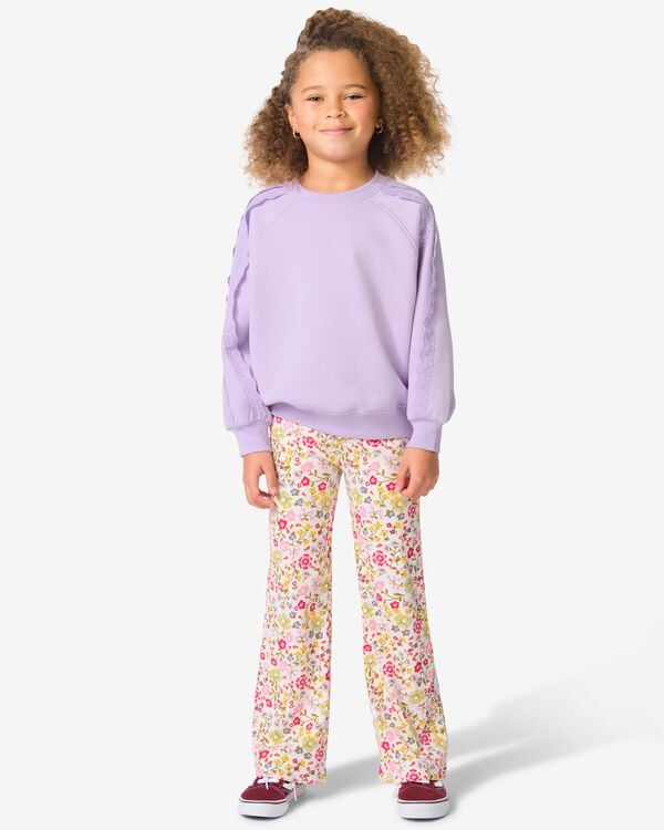 kinderlegging flared bloemen ecru ecru - 30842117ECRU - HEMA