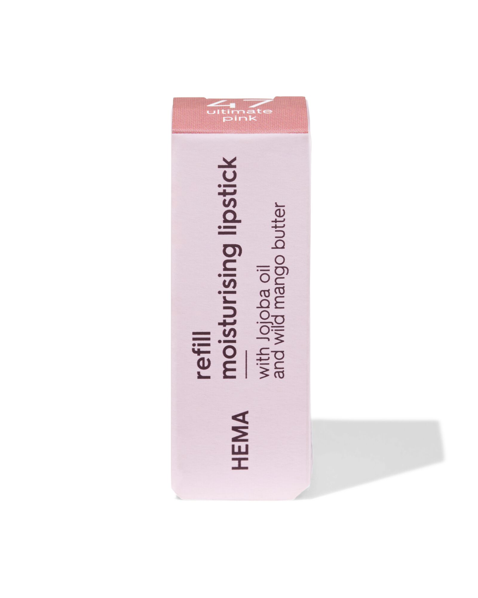 navulling moisturising lipstick 47 ultimate pink - crystal - 11230447 - HEMA