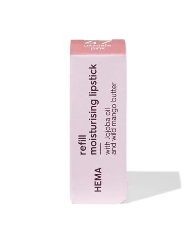 navulling moisturising lipstick 47 ultimate pink - crystal - 11230447 - HEMA