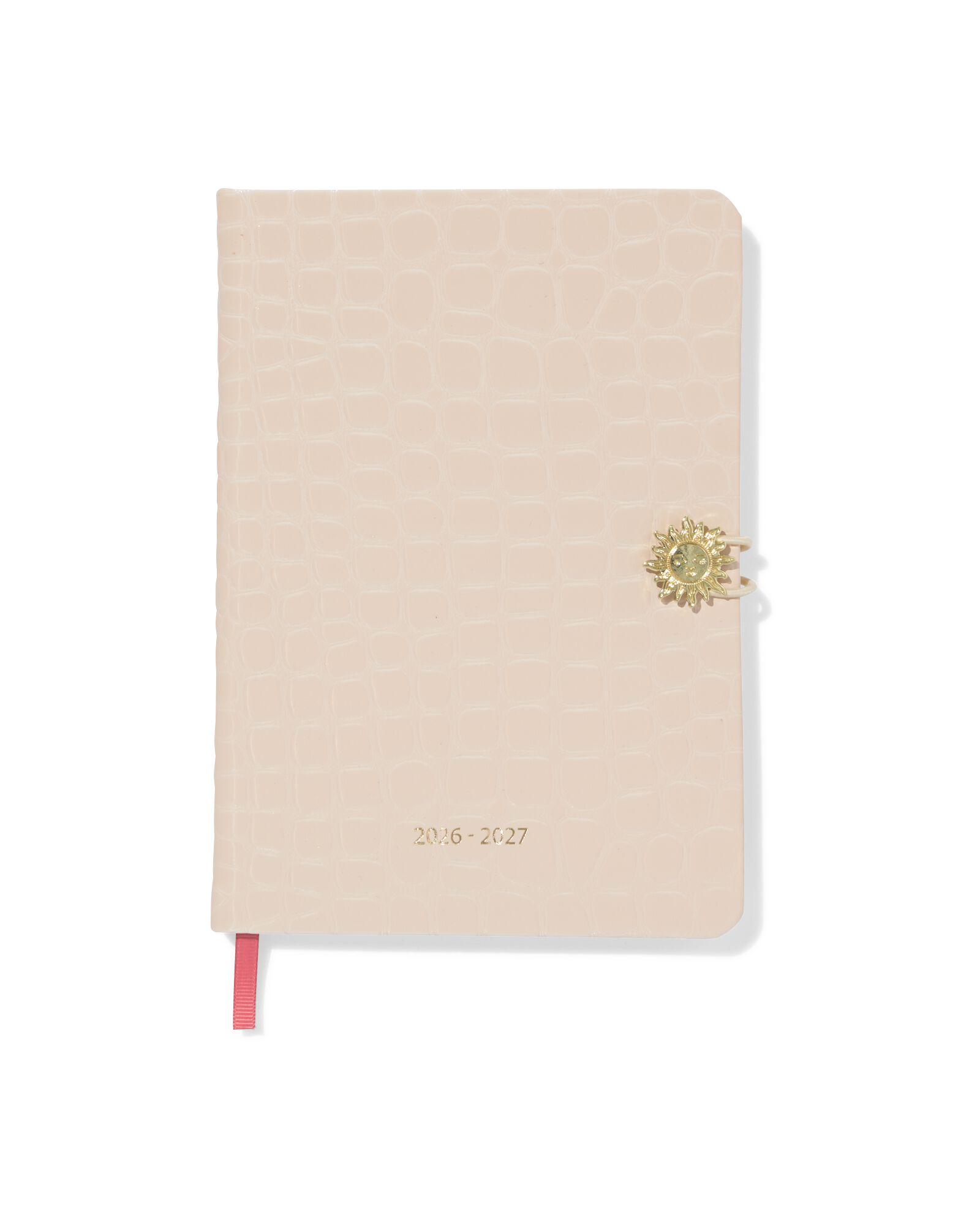 agenda scolaire 2026-2027 sassy me 15,3x21,6cm faux cuir crocodile - 14505658 - HEMA