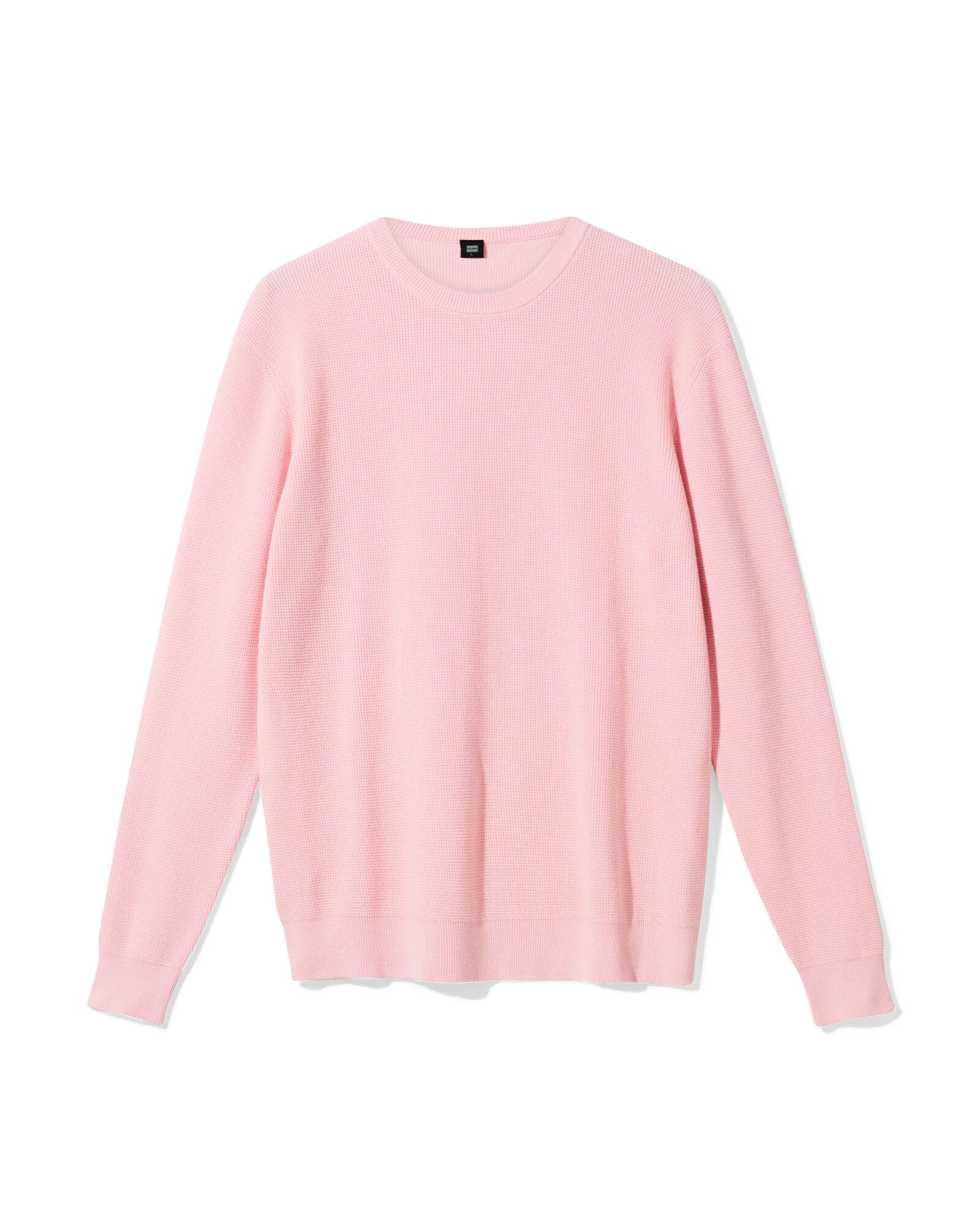 pull homme Lars gaufr&eacute; rose p&acirc;le rose p&acirc;le - 2140820LIGHTPINK - HEMA