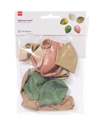 ballons &Oslash;23 cm botanical - 10 pi&egrave;ces - 14240010 - HEMA