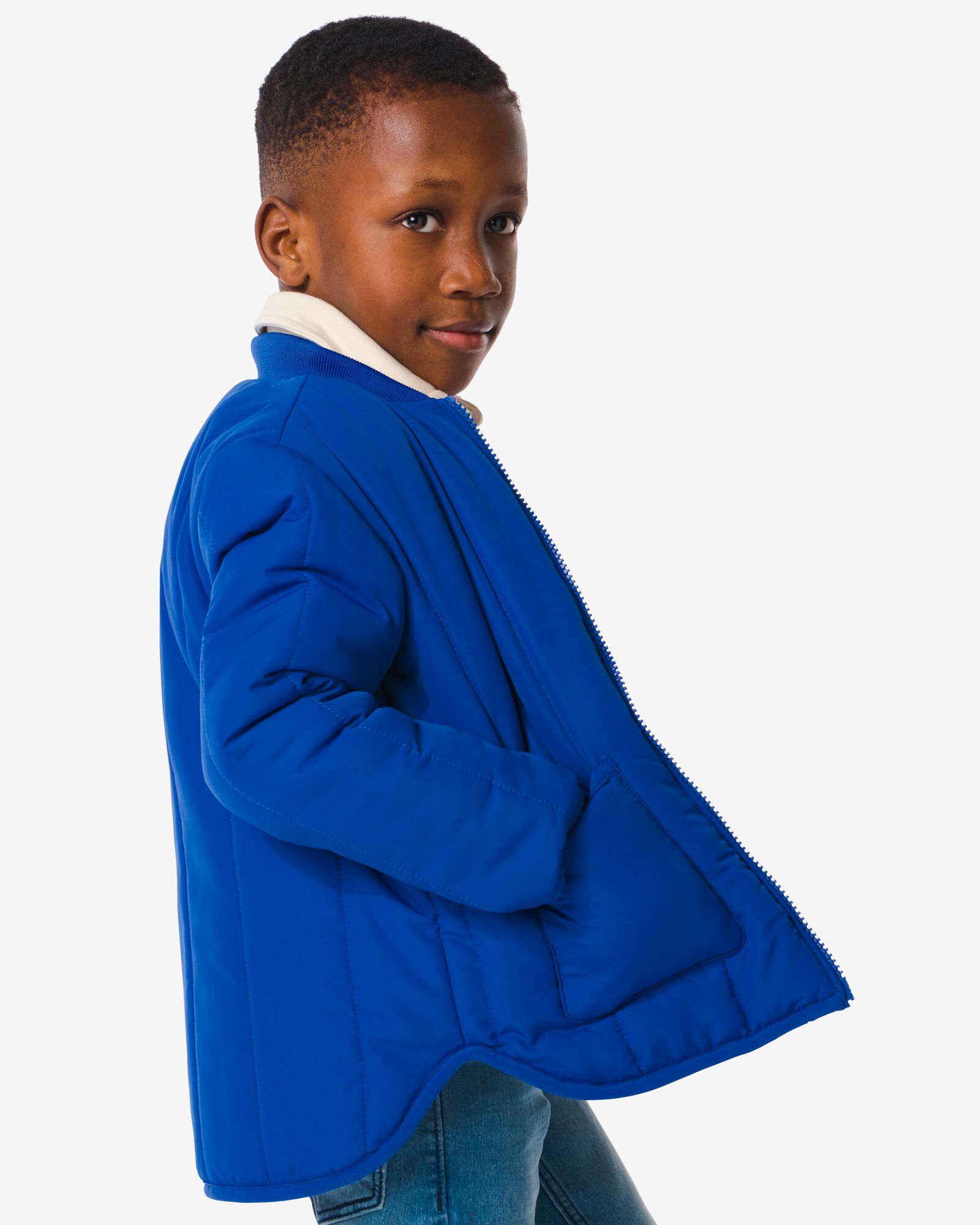 hema manteau rembourré enfant matelassé bleu (bleu)