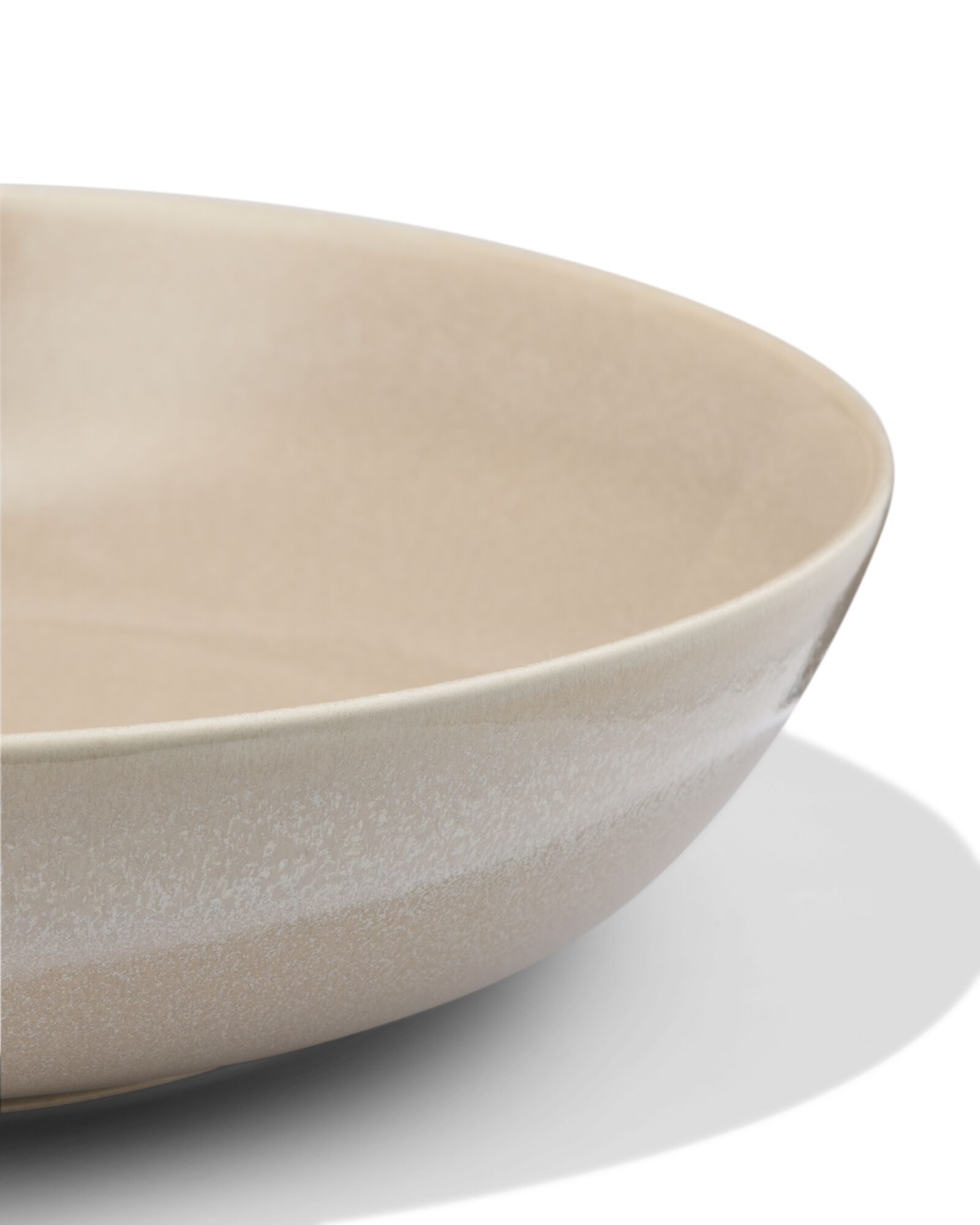 diep bord &Oslash;22cm Puur aardewerk beige - 9650173 - HEMA