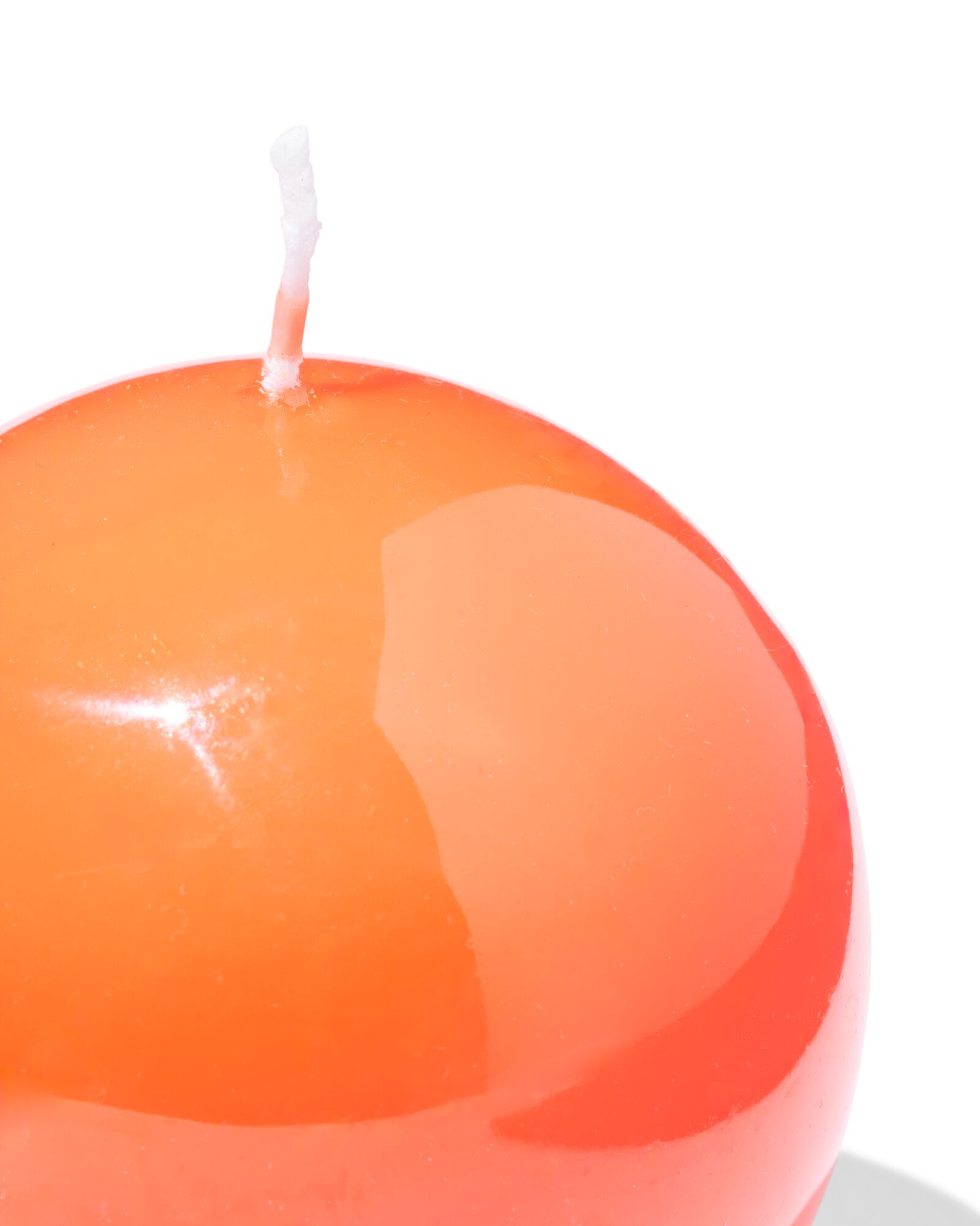 bolkaars ⌀7cm glad oranje - 13504220 - HEMA