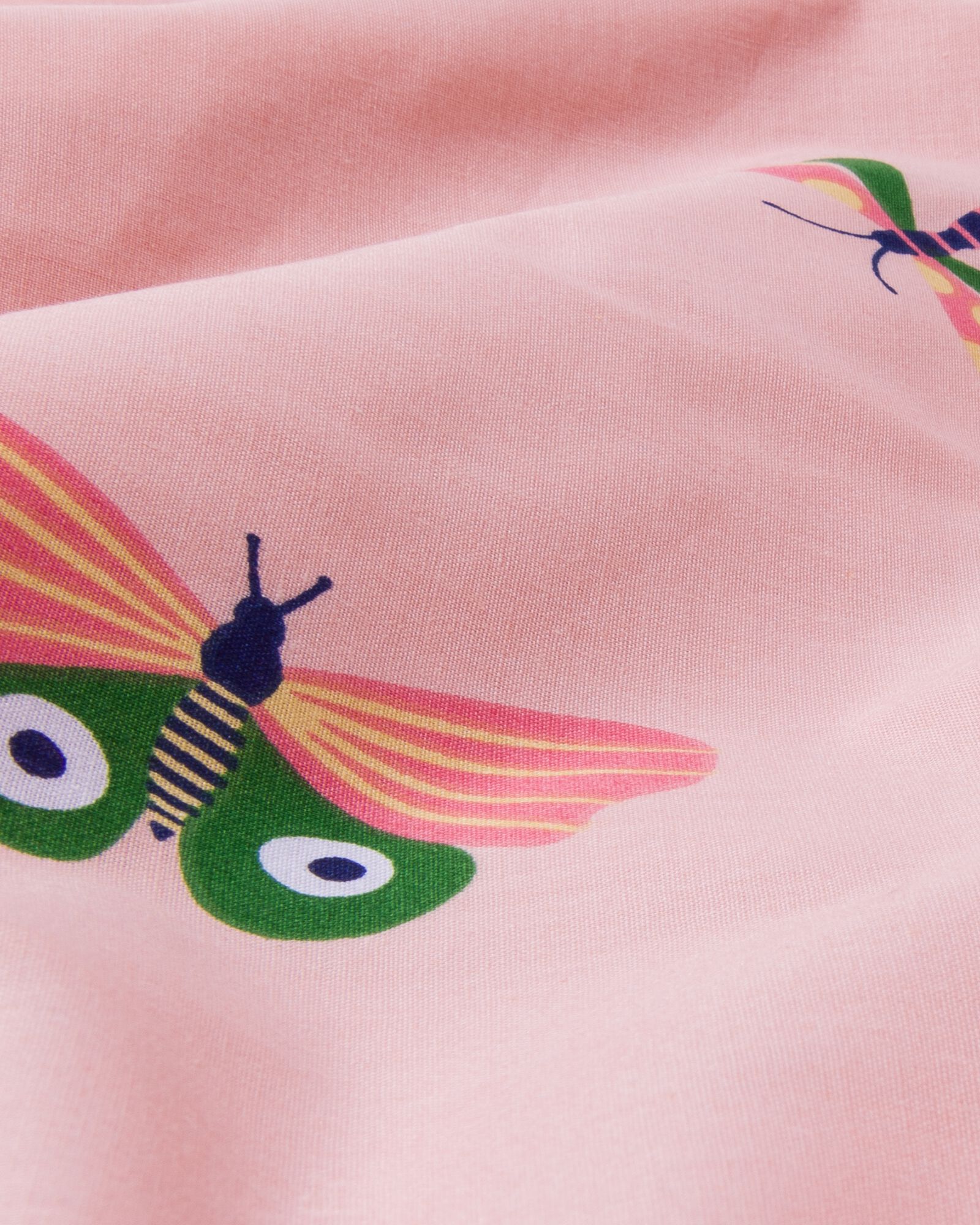 housse de couette enfant coton doux 140x200 papillon - 5720125 - HEMA