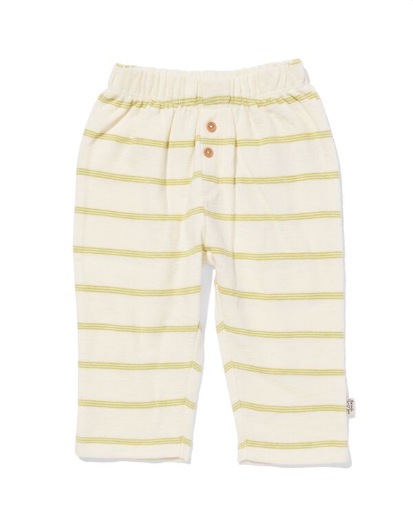 Newborn, Hose Comfy Fit, Jersey, gestreift ecru ecru - 33446920ECRU - HEMA