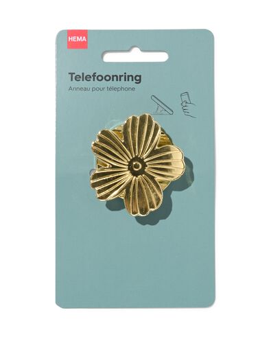 smartphone ring ⌀5cm bloem goud - 60100536 - HEMA