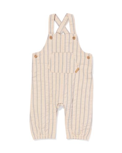 Newborn-Latzhose mit Sreifen ecru - 33418420ECRU - HEMA