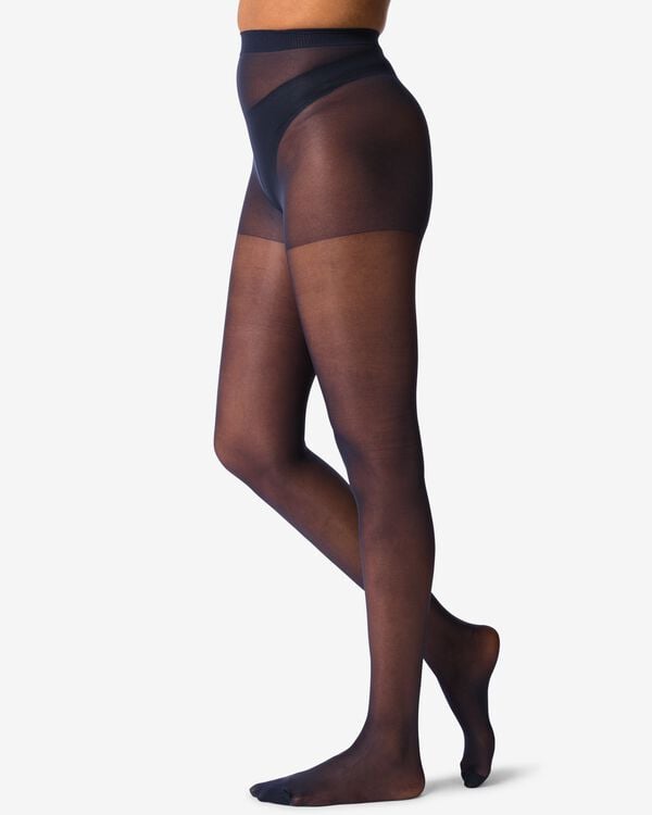 collants brillants transparents 20 deniers - 4 pi&egrave;ces bleu fonc&eacute; bleu fonc&eacute; - 4060165DARKBLUE - HEMA