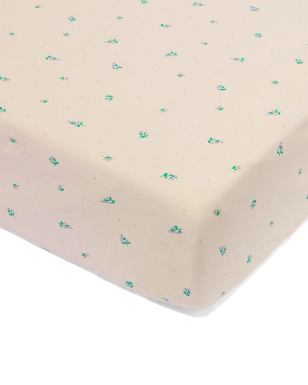hoeslaken voor ledikant 60x120 bloemen - 33304530 - HEMA