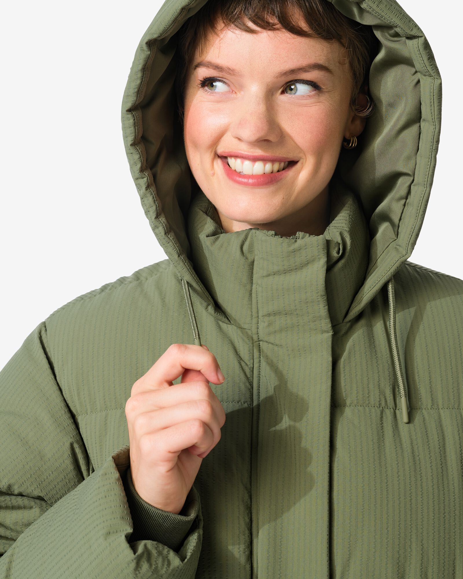 dames pufferjas Jaimy groen groen - 36203660GREEN - HEMA