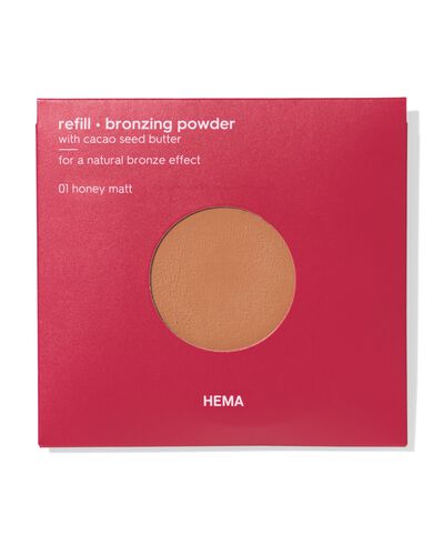 recharge poudre bronzante 01 honey matt - 11290422 - HEMA