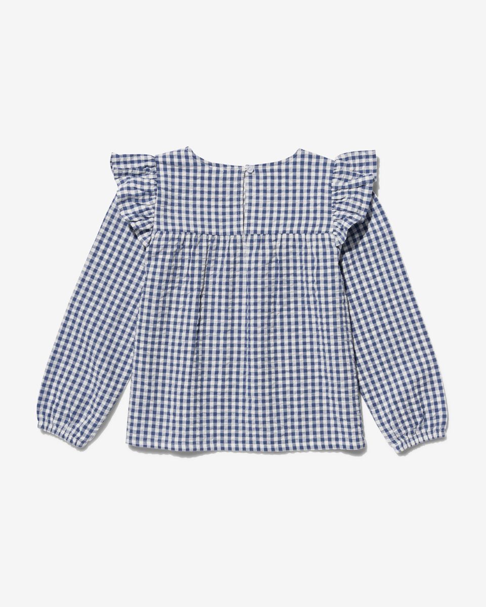 kinder blouse seersucker lichtblauw 134/140 - 30874888 - HEMA