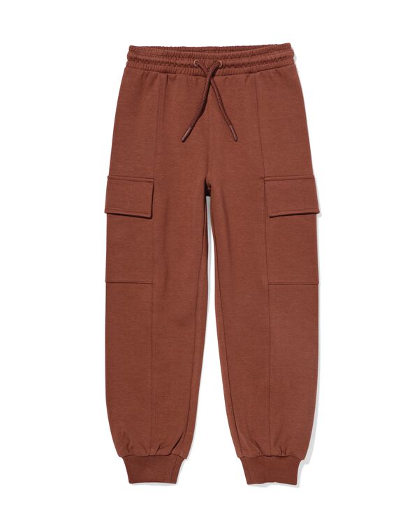 kinderbroek cargo normale fit bruin bruin - 30711818BROWN - HEMA