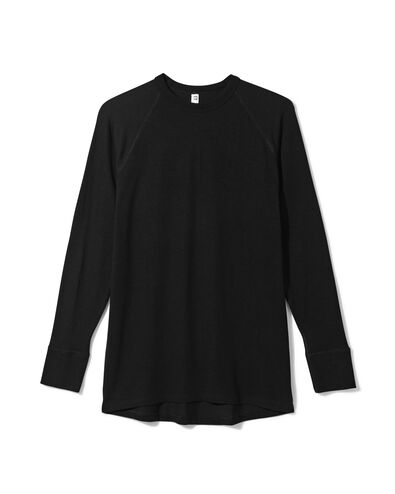 t-shirt thermique homme noir noir - 1000000966 - HEMA