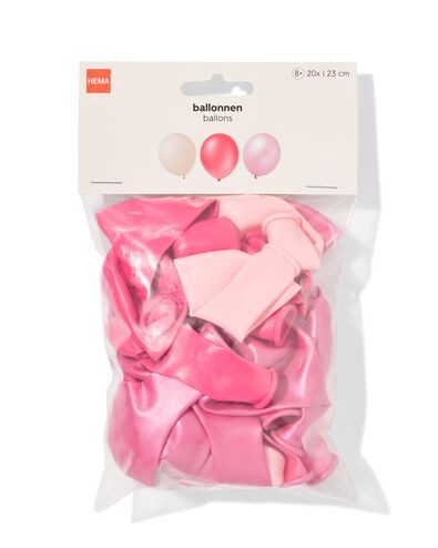ballons &Oslash; 23&thinsp;cm roses - lot de 8 - 14260091 - HEMA