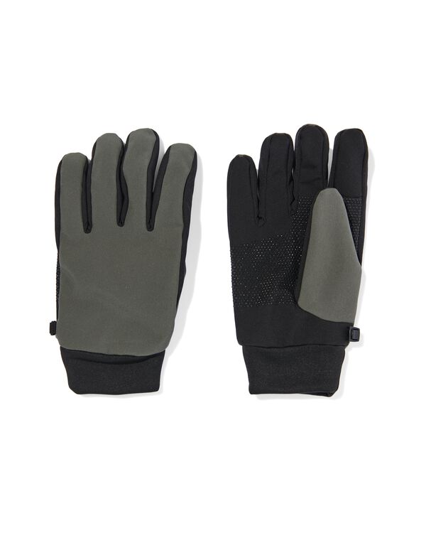 gants sp&eacute;cial &eacute;cran tactile pour hommes vert fonc&eacute; vert fonc&eacute; - 16520180DARKGREEN - HEMA