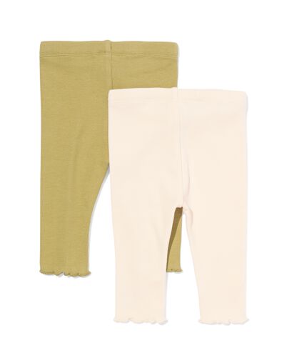 leggings c&ocirc;tel&eacute;s b&eacute;b&eacute; - lot de 2 violet violet - 33074670PURPLE - HEMA