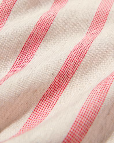 2 serviettes en coton/lin 47x47 à rayures - 5300306 - HEMA
