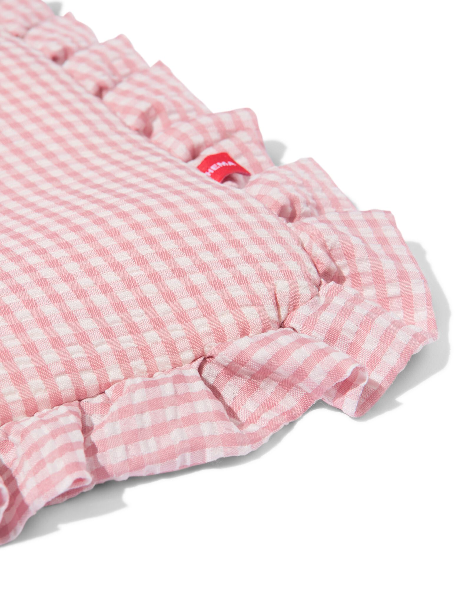 Tasche, 36 x 37,5 cm, Seersucker, R&uuml;schen, kariert - 61104518 - HEMA