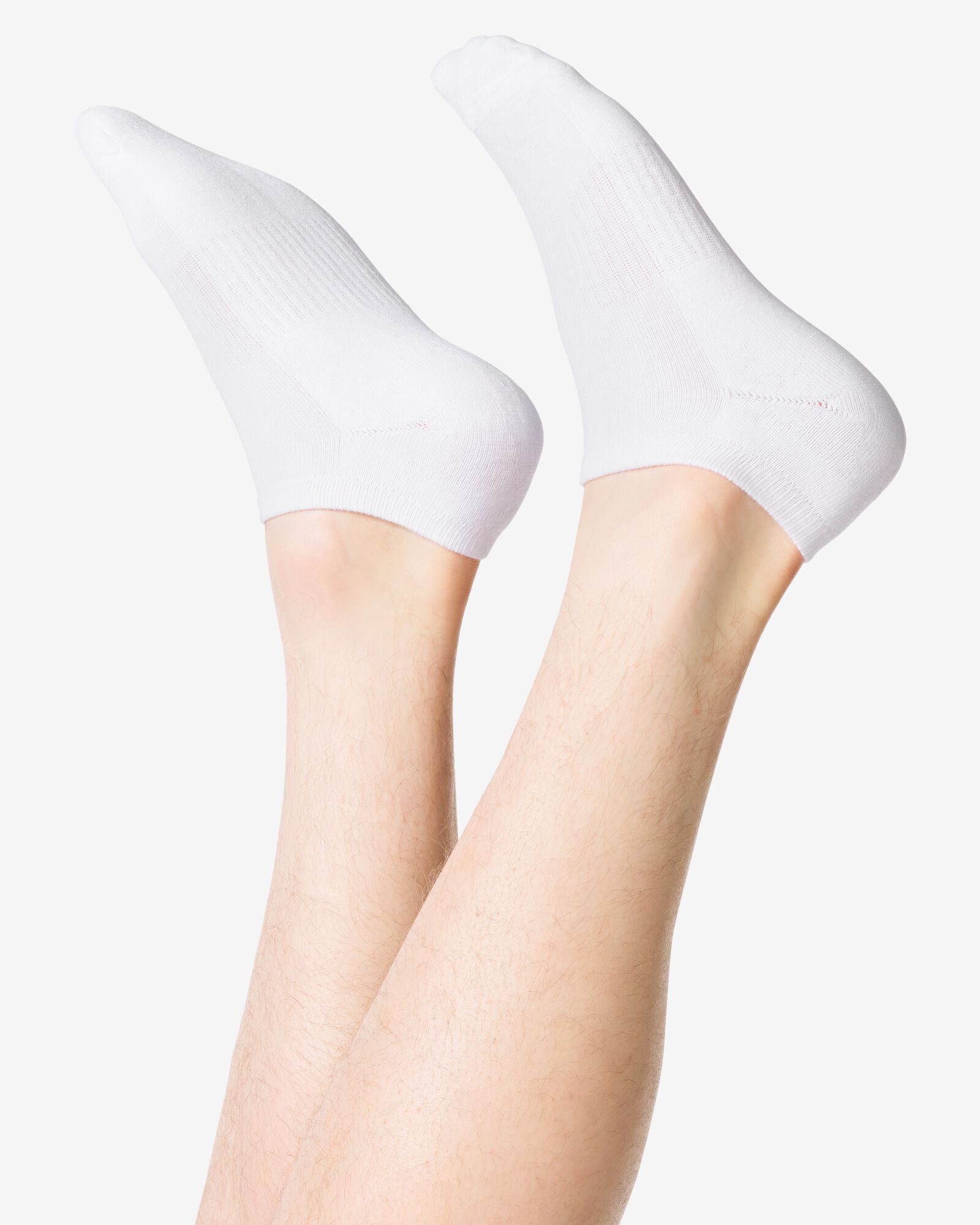 5 paires de socquettes homme sport blanc blanc - 1000028316 - HEMA