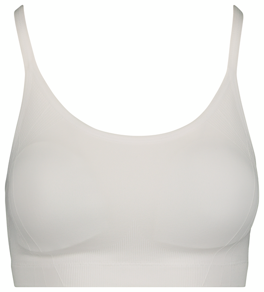 soutien-gorge de sport préformé sans coutures light support blanc blanc - 1000018881 - HEMA